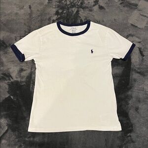 Polo Ralph Lauren boys short sleeve Crew-neck small(8) White. Fair condition.
